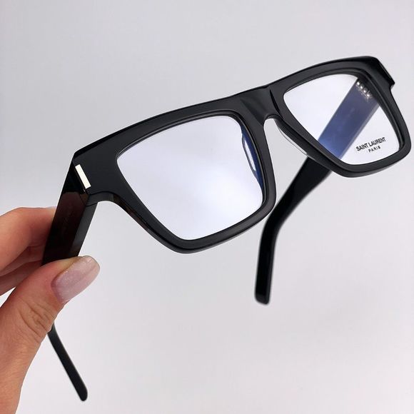 Saint Laurent  SL 469 Wave 001 Sunglasses Black Smoke Square Unisex - Picture 11 of 12